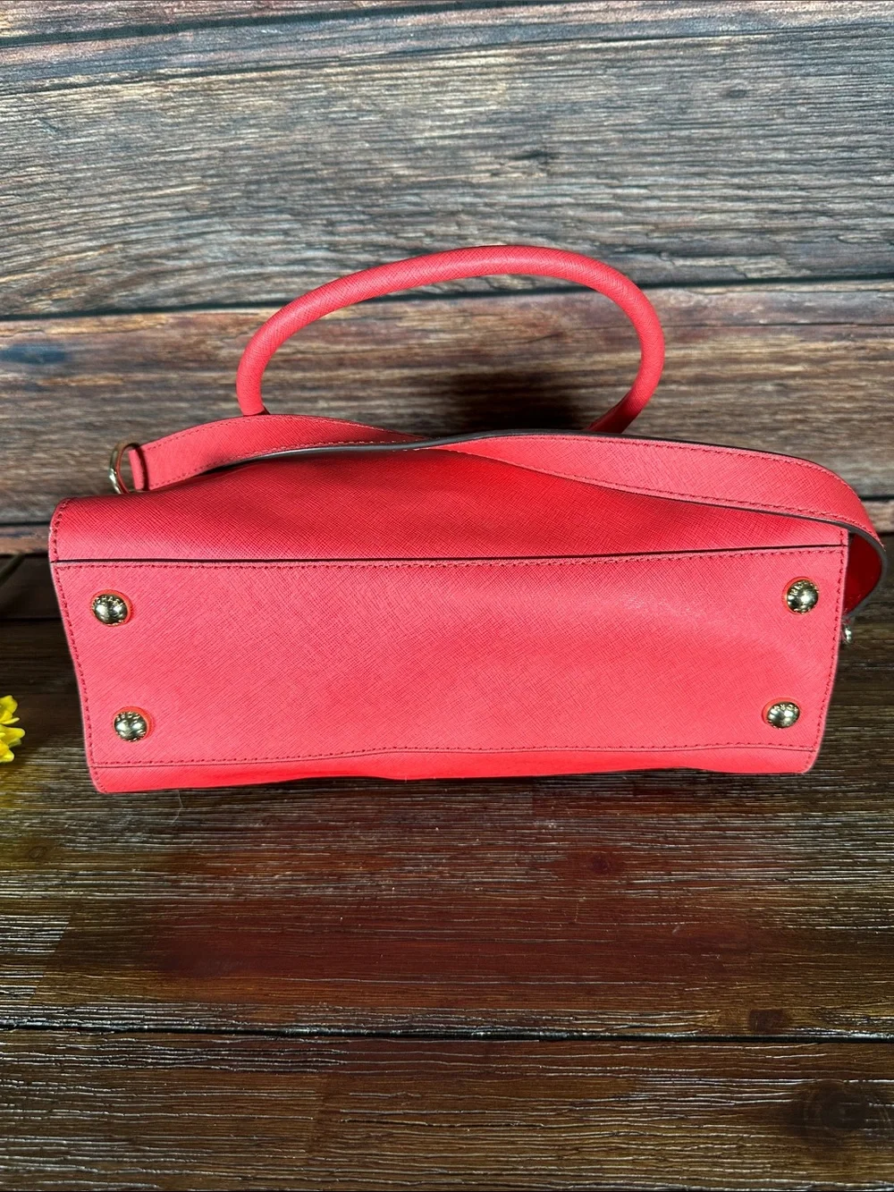 Michael Kors Pink Satchel with Gold Hardware